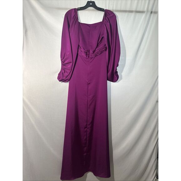 NWT $795 Sachin & Babi [ 2 ] Square‎ Neck Bryant Gown in Sparkling Grape Purple - Picture 13 of 15